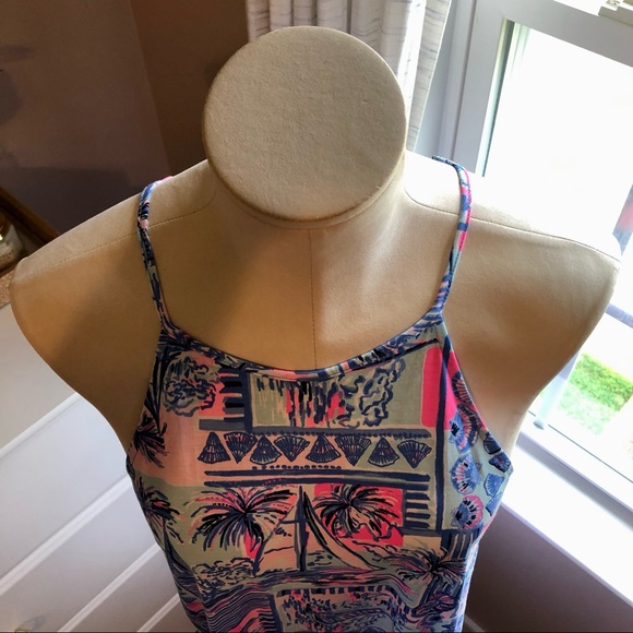 LILLY PULITZER Margot Dress in Whisper Blue Yeah Buoy Print Sz S NWT - Picture 11 of 14